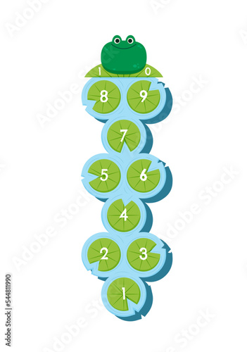frog hopscotch