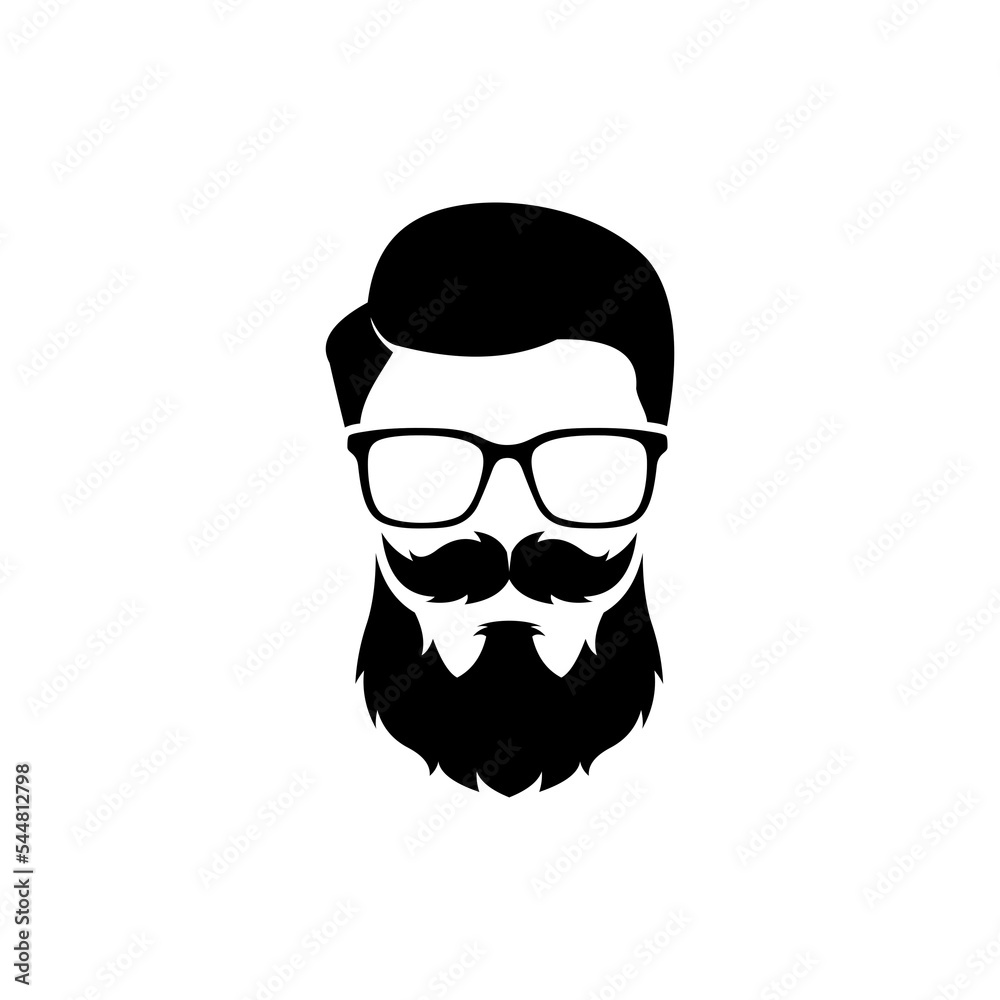 Hipster vector logo