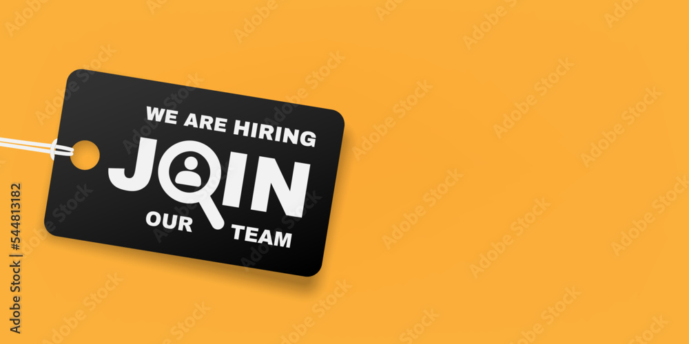 Obraz premium We are hiring concept illustration