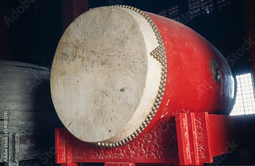 drums, drumtower, percussion, china, beijing. peking, city, asia, 1991, nineties,  photo