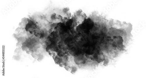 black smoke, black cloud overcast