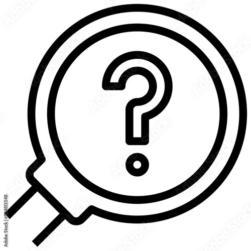 research outline style icon