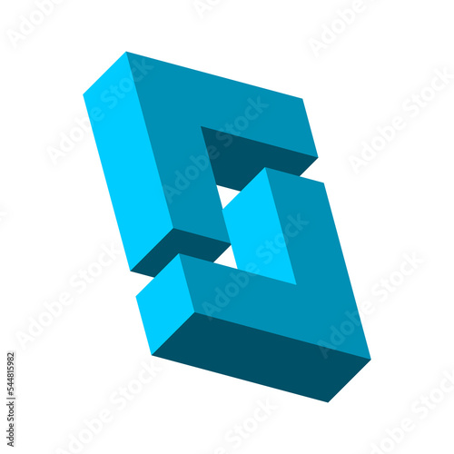 
Isometric two L letter logo template. Angled 3D S letter. Geometric block shapes fit together. Puzzle game pieces. Solution, union concept. Building, construction idea. Vector illustration, clip art 