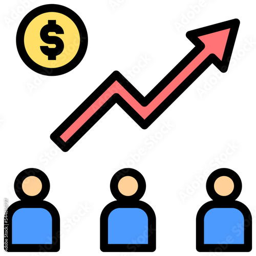 gdp filled outline style icon