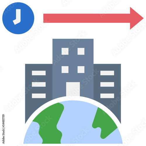 globalization flat style icon