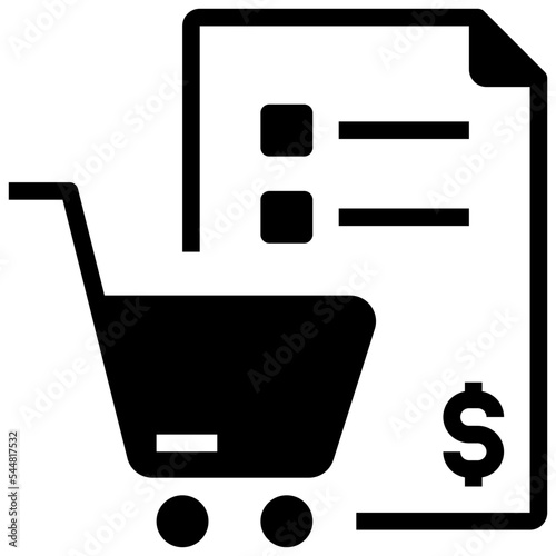 purchasing glyph style icon