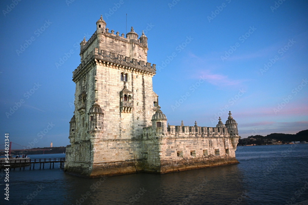 The ancient tower of Belem in Lisbon, Portugal