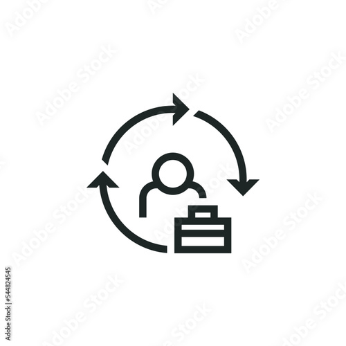 Work experience icon isolated on white background