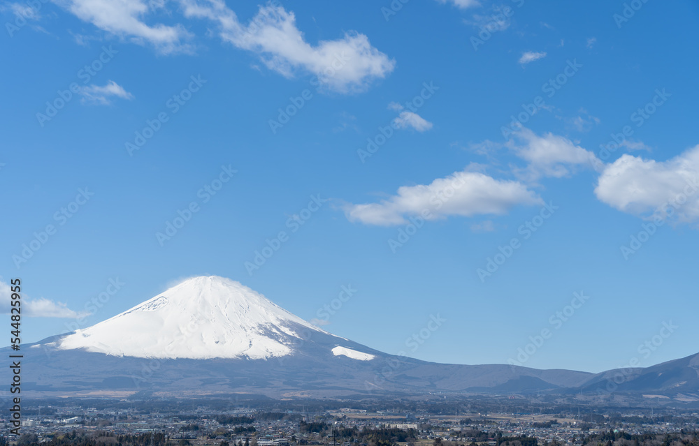 富士山とその裾野風景