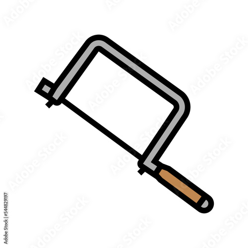 coping saw color icon vector. coping saw sign. isolated symbol illustration