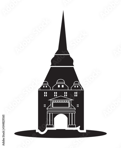 Steintor in Rostock als Vektoren