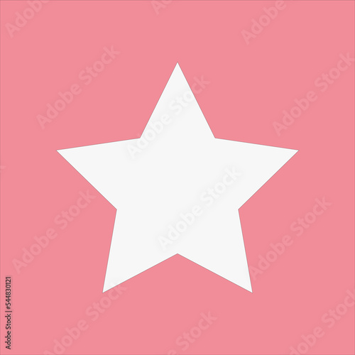 white star icon on pink