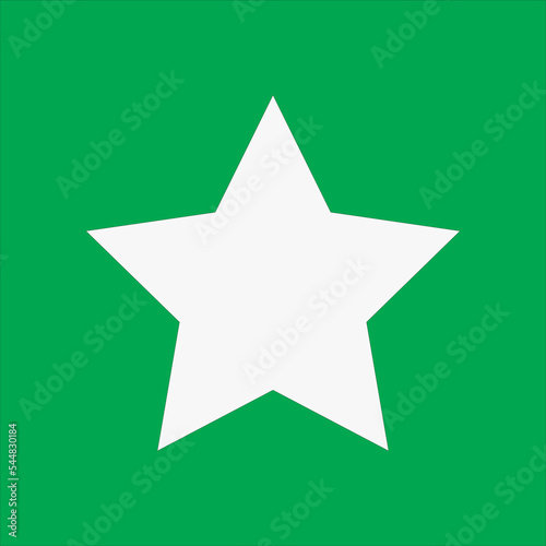 white star icon on light green