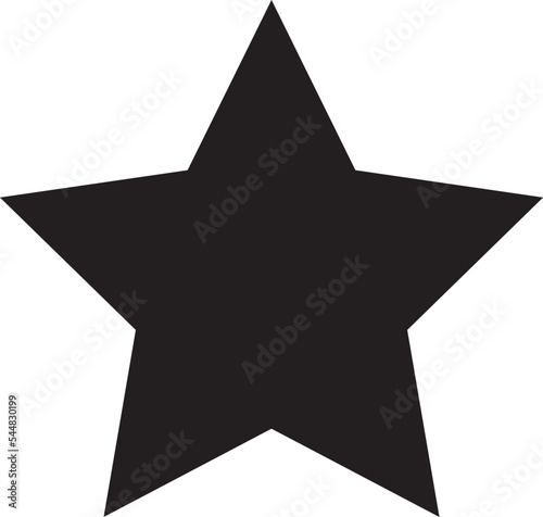 black star icon on white (vector)