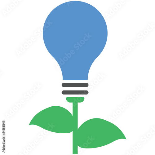 Plant Idea Flat Illustration