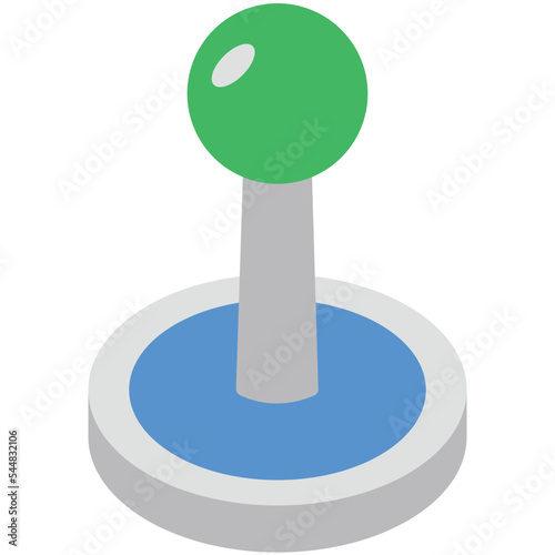 Joystick Flat Illustration