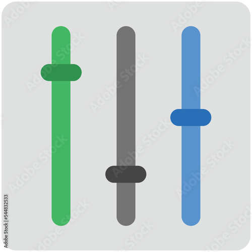 Equalizer Flat Illustration