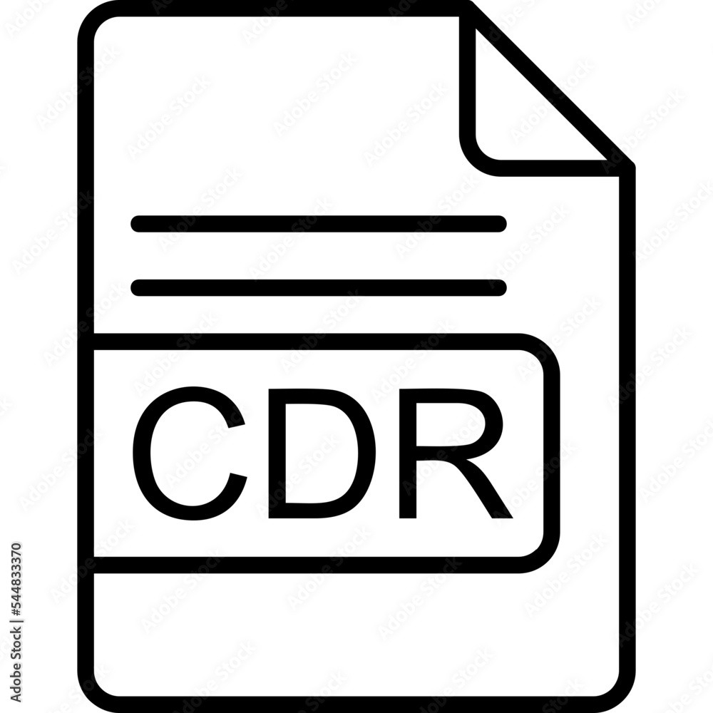 CDR File Format Icon CDR File Format Icon