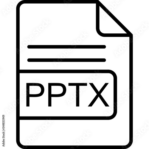 PPTX File Format Icon