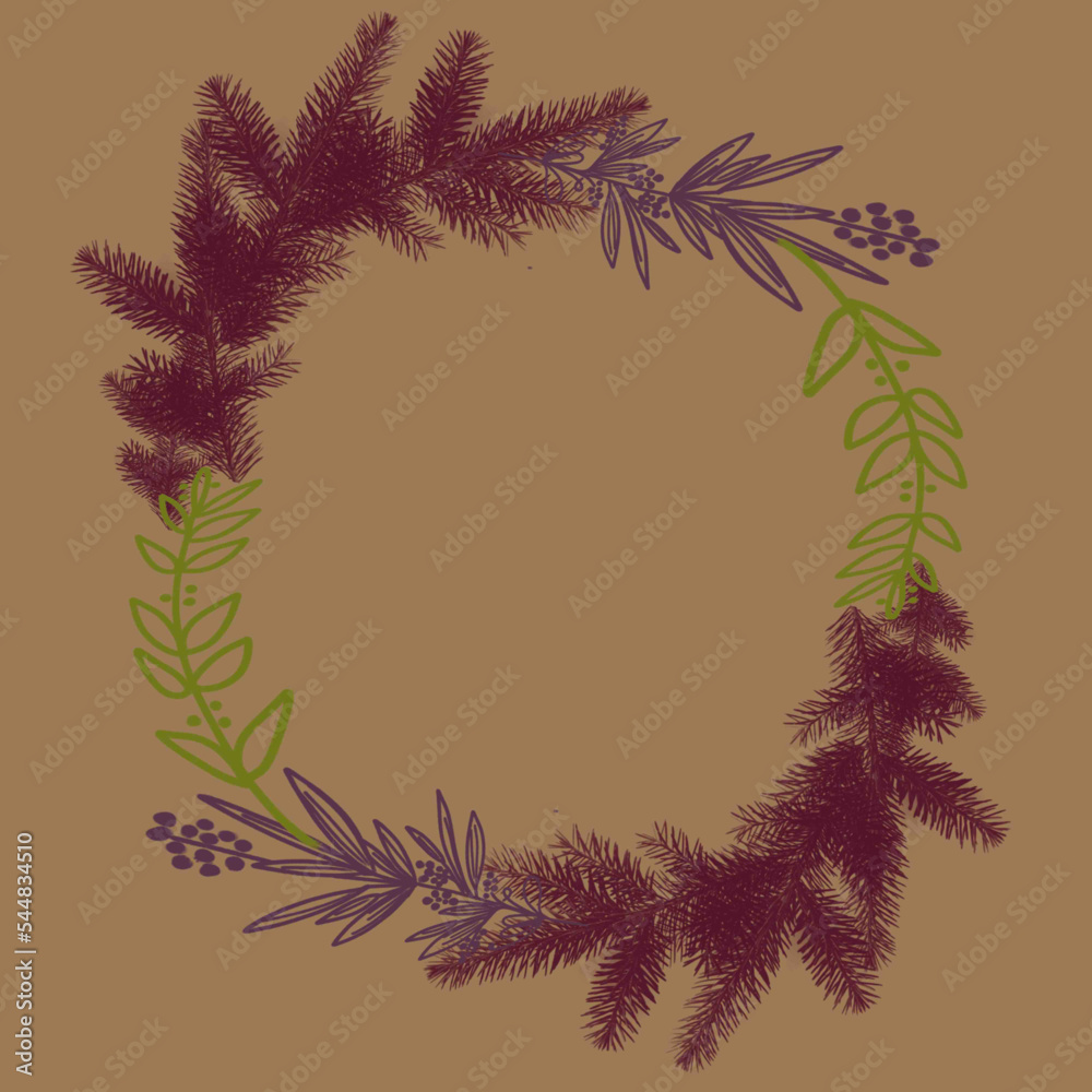christmas wreath on white christmas wreath on white