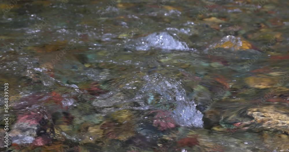 Colorful and beautiful river rocks in Glacier National Park, Montana Colorful and beautiful river rocks in Glacier National Park, Montana