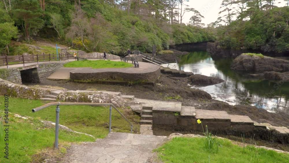 The Blue Lagoon nestles hidden away just off the main st of Glengariff Co Cork Ireland The Blue Lagoon nestles hidden away just off the main st of Glengariff Co Cork Ireland