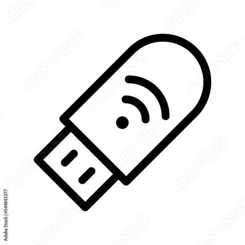usb modem line icon illustration vector graphic