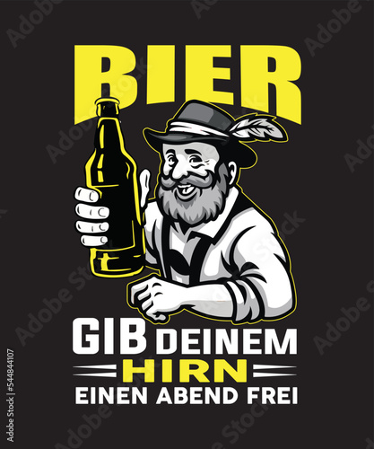 Germany bier t-shirt design 