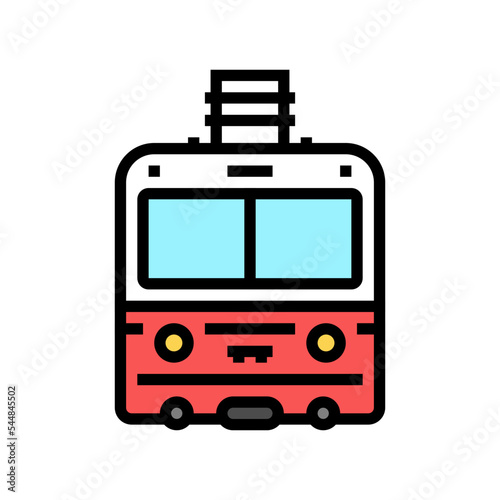 funicular transport vehicle color icon vector. funicular transport vehicle sign. isolated symbol illustration