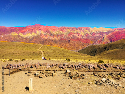 Cerro de los 14 colores en Hornocal, Jujuy, Argentina