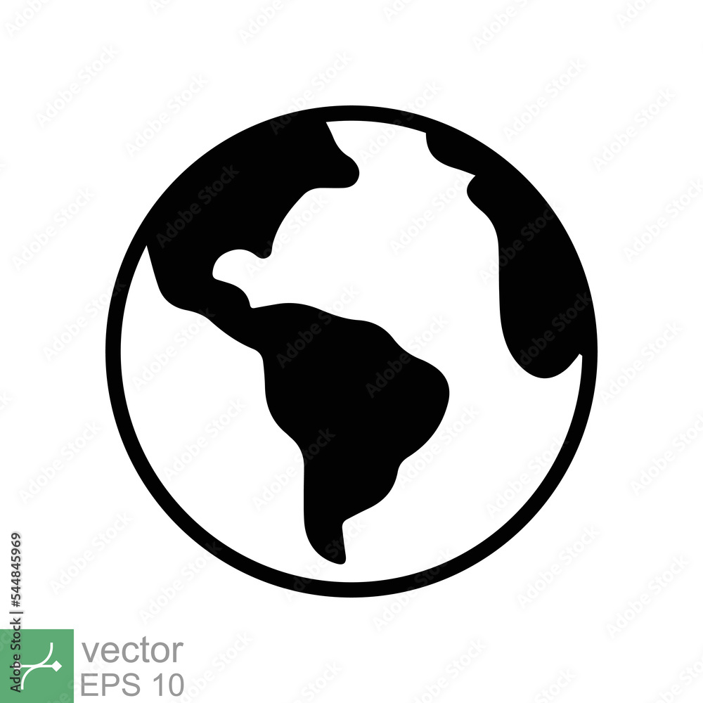 Planet earth icon. Simple flat style. World globe, international, round map, web symbol concept. Vector illustration isolated on white background. EPS 10. Planet earth icon. Simple flat style. World globe, international, round map, web symbol concept. Vector illustration isolated on white background. EPS 10.