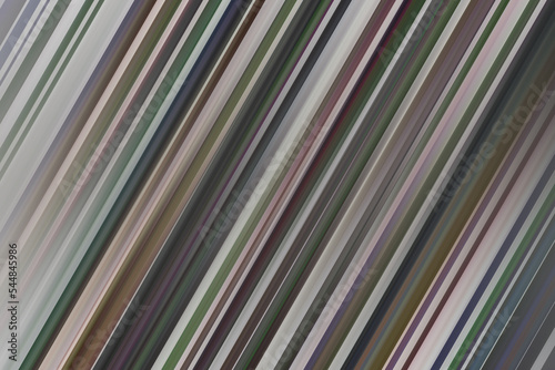Inclined linear backdrop in cold grey, green and pink hues