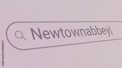 Search Bar Newtownabbey 
Close Up Single Line Typing Text Box Layout Web Database Browser Engine Concept photo