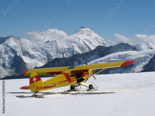 Plane in the mountains
