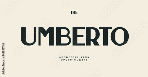 Contrast modern font, gentle modernism typeset, classic sans serif alphabet, retro minimalism letters, vintage humanist typeface for elegant monogram, logo, headline. Vector typographic design