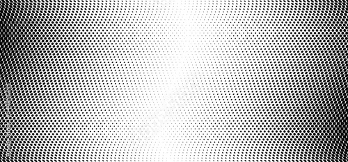 Abstract black and white dots background. Comic pop art style. Light effect. Halftone dot abstract background