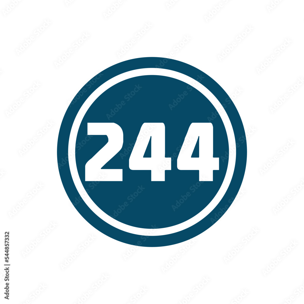 Numeric icon vector design templates Numeric icon vector design templates