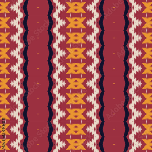 ฺฺBatik Textile Ethnic ikat chevron seamless pattern digital vector design for Print saree Kurti Borneo Fabric border brush symbols swatches party wear