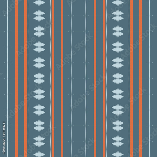 ฺฺBatik Textile Ethnic ikat design seamless pattern digital vector design for Print saree Kurti Borneo Fabric border brush symbols swatches cotton