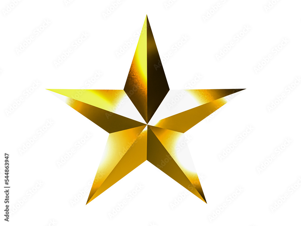 Gold star isolated on white background. Gold star isolated on white background.