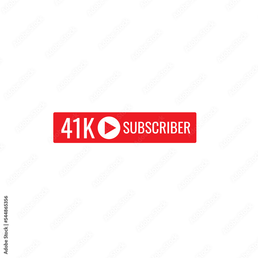 41K subscriber banner art template vector illustration. Ad banner tag for social media. 41K subscriber banner art template vector illustration. Ad banner tag for social media.