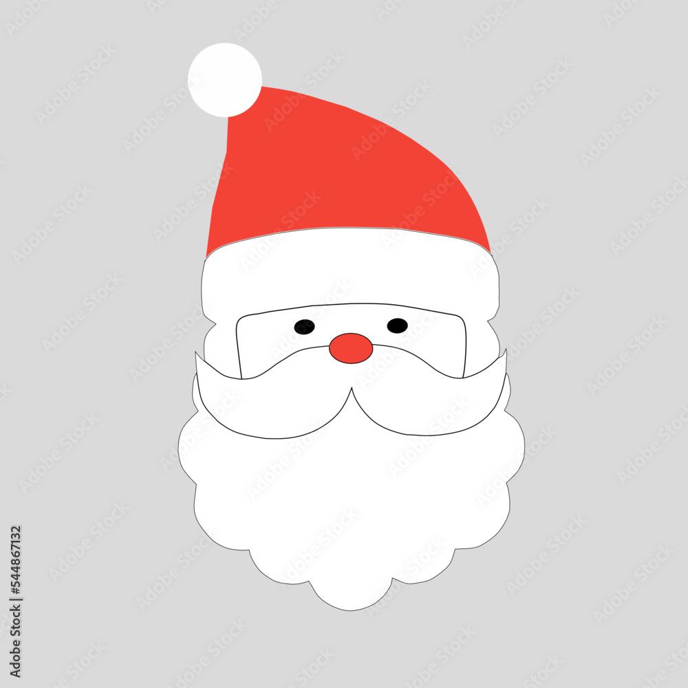Cute Santa Claus head Cute Santa Claus head