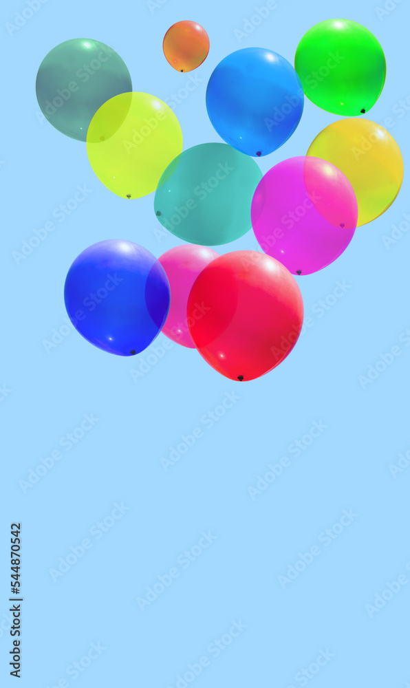lâcher De ballons multicolores 