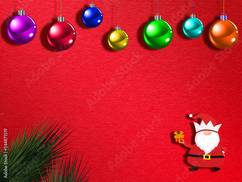 christmas background with santa claus