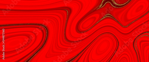 Liquify swirl red color art abstract papercut style pattern. Colorful wave marble wall and floor decorative tiles design background. Colorful background with colorful circles pattern.