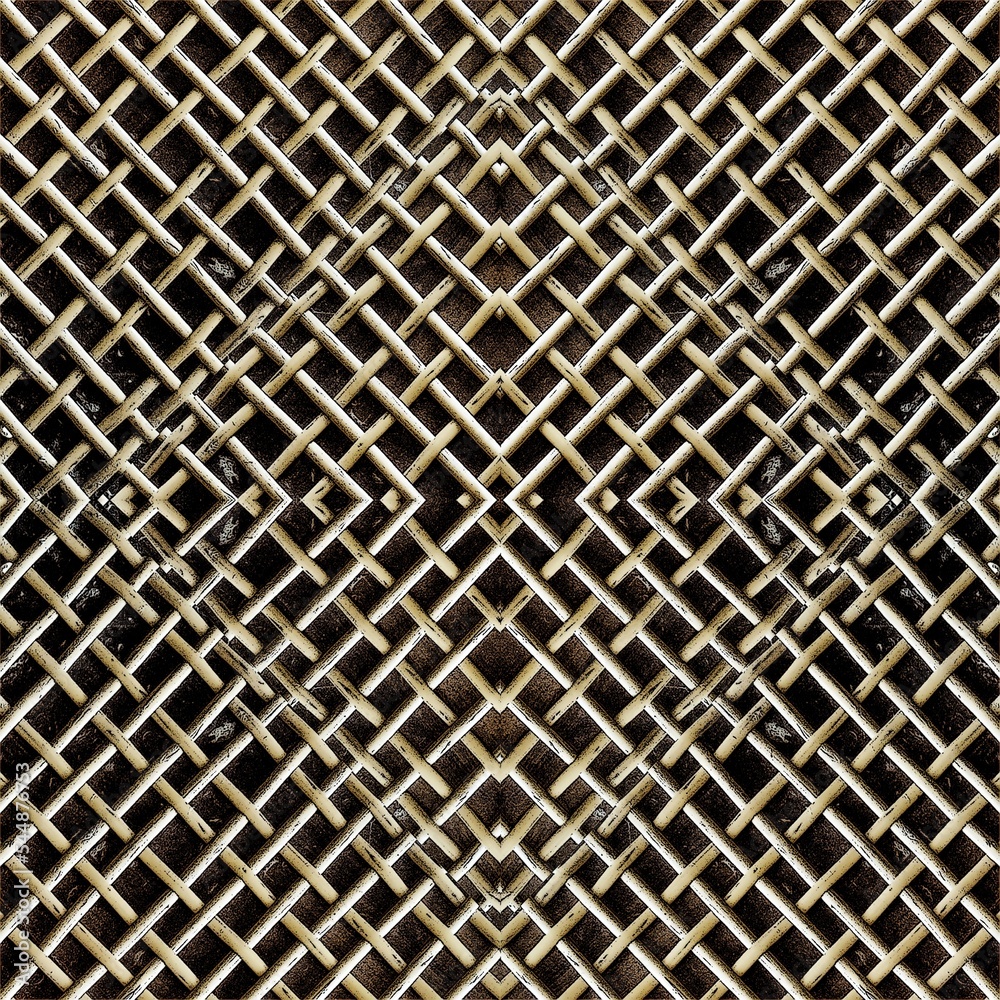 metal grid background, abstract rhombus pattern