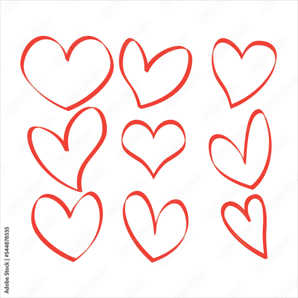 Broken heart illustration.Red heart design icon flat.Modern flat valentine love sign.symbol for web site design, button to mobile app. Logo heart Real Heart Vector Design