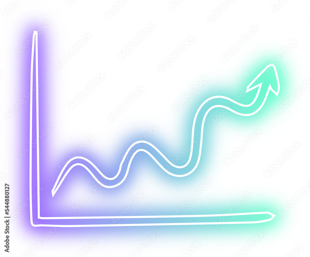 Set of chart neon