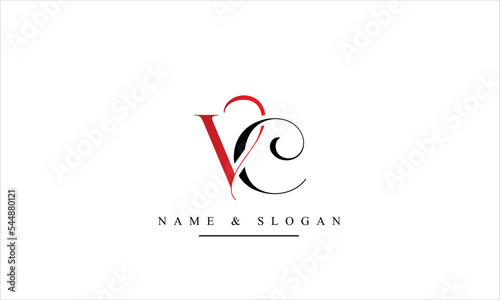 VC, CV, V, C abstract letters logo monogram