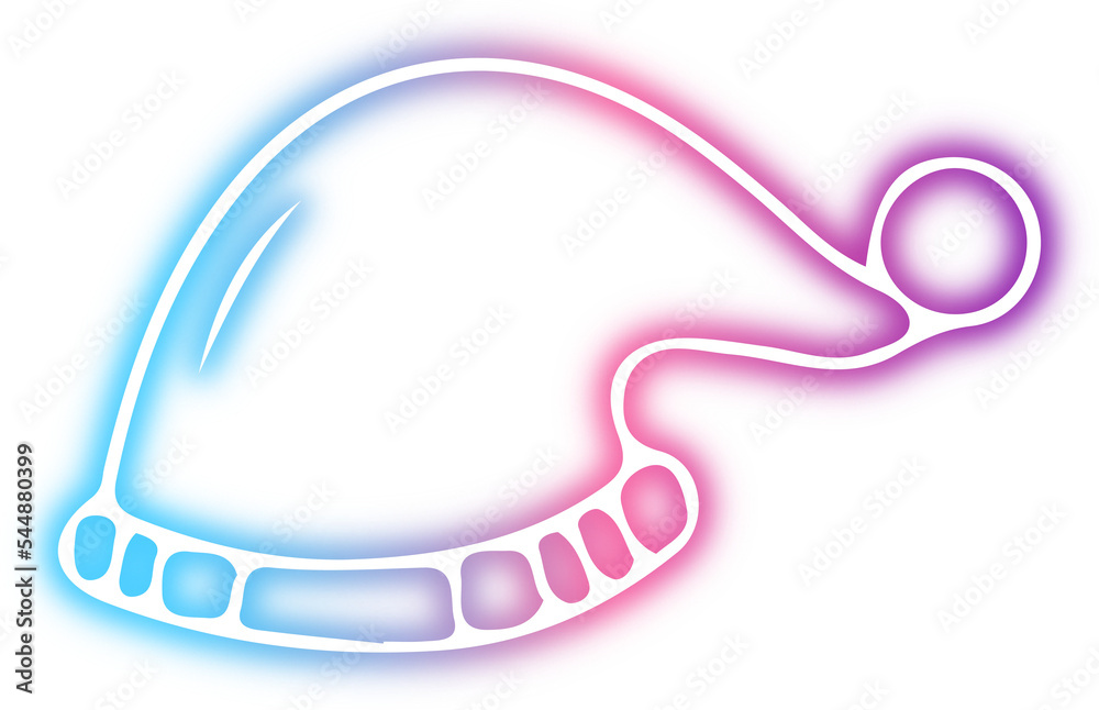 Collection of Christmas neon doodles Collection of Christmas neon doodles